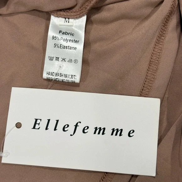 ElleFemme women maxi dress Tan Size M - Picture 10 of 11